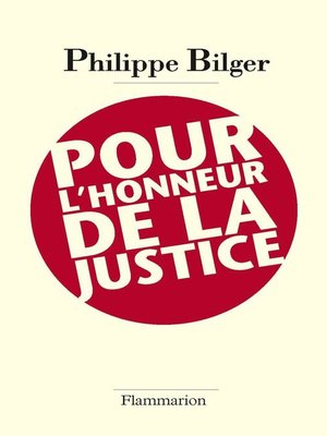 cover image of Pour l'honneur de la justice